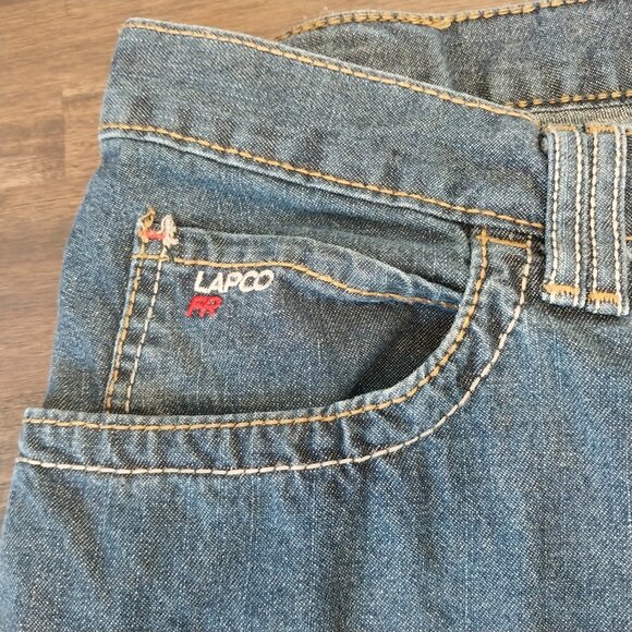 LAPCO FR Flame Resistant Jeans Mens 36 x 29 Blue (tag 38x36) Cat 2 Work Pants - Picture 6 of 11